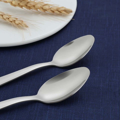 Funnydin stainless steel teaspoons dishwasher safe for easy cleanup.