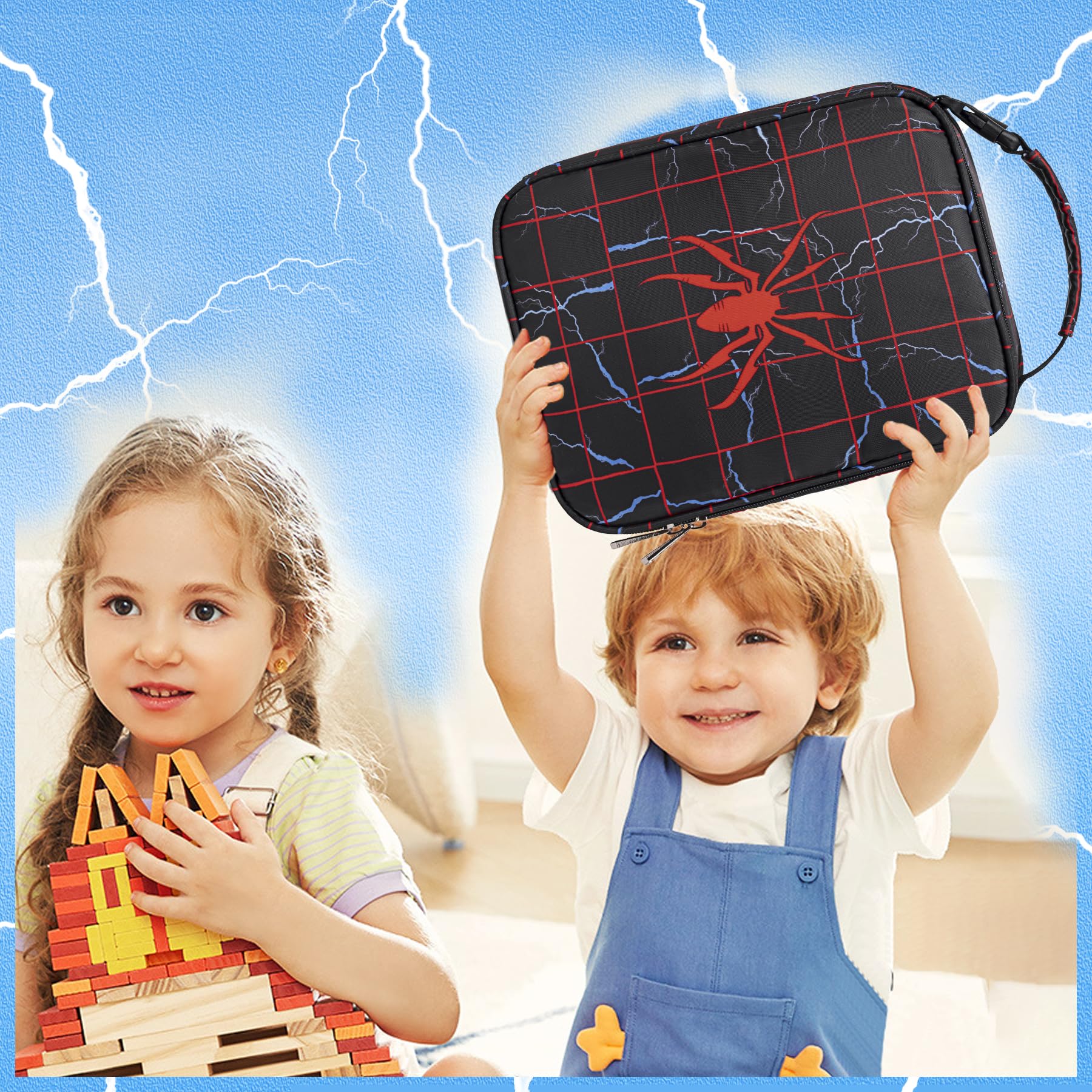 FunnyGifts bag spider-design inspires imaginative school days.