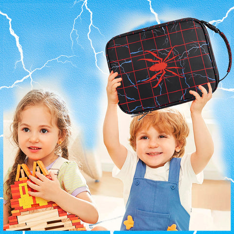 FunnyGifts bag spider-design inspires imaginative school days.