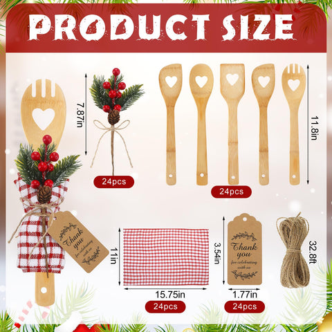 Funnymoom bamboo spoons 30 cm with comfortable grip