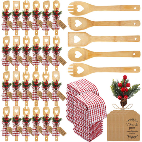 Funnymoom Christmas heart utensils on display for festive cooking