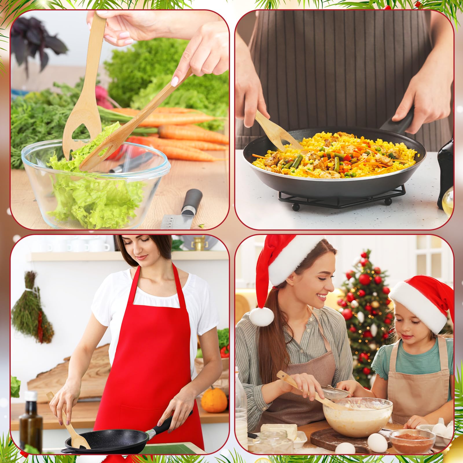 Funnymoom complete Christmas kitchen set on the counter