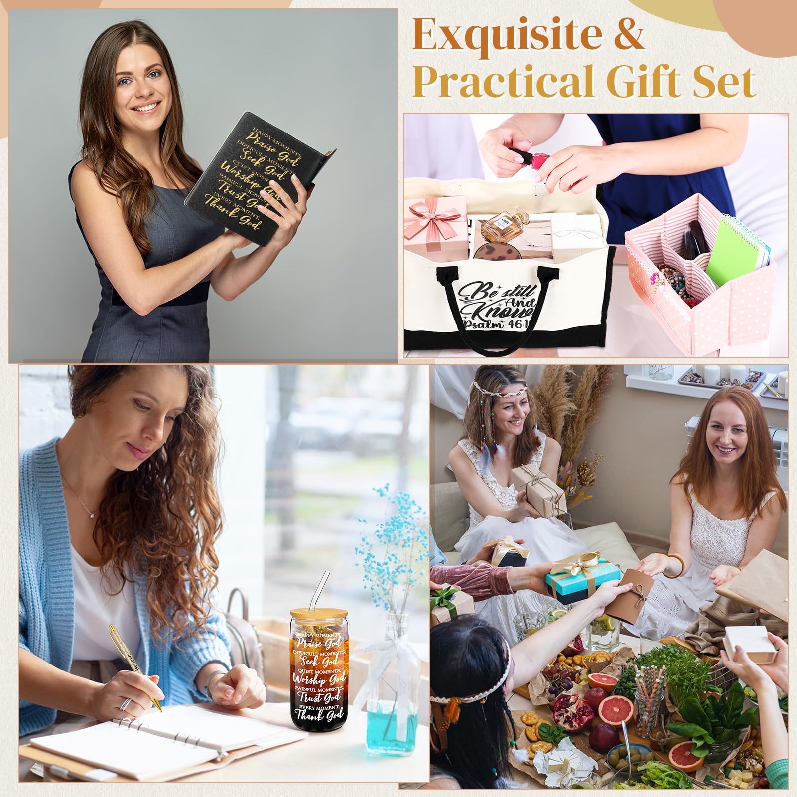 Funnymoom gift set montage, inspiring gifts for women on any occasion.