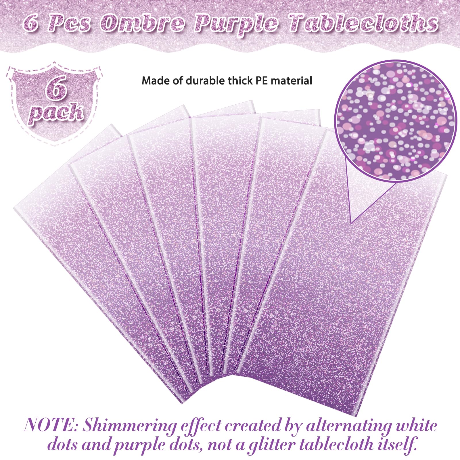 Disposable tablecloths offer quick cleanup after celebrations.