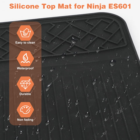 Funria Ninja ES601 mat absorbs spills quickly to keep counters dry.