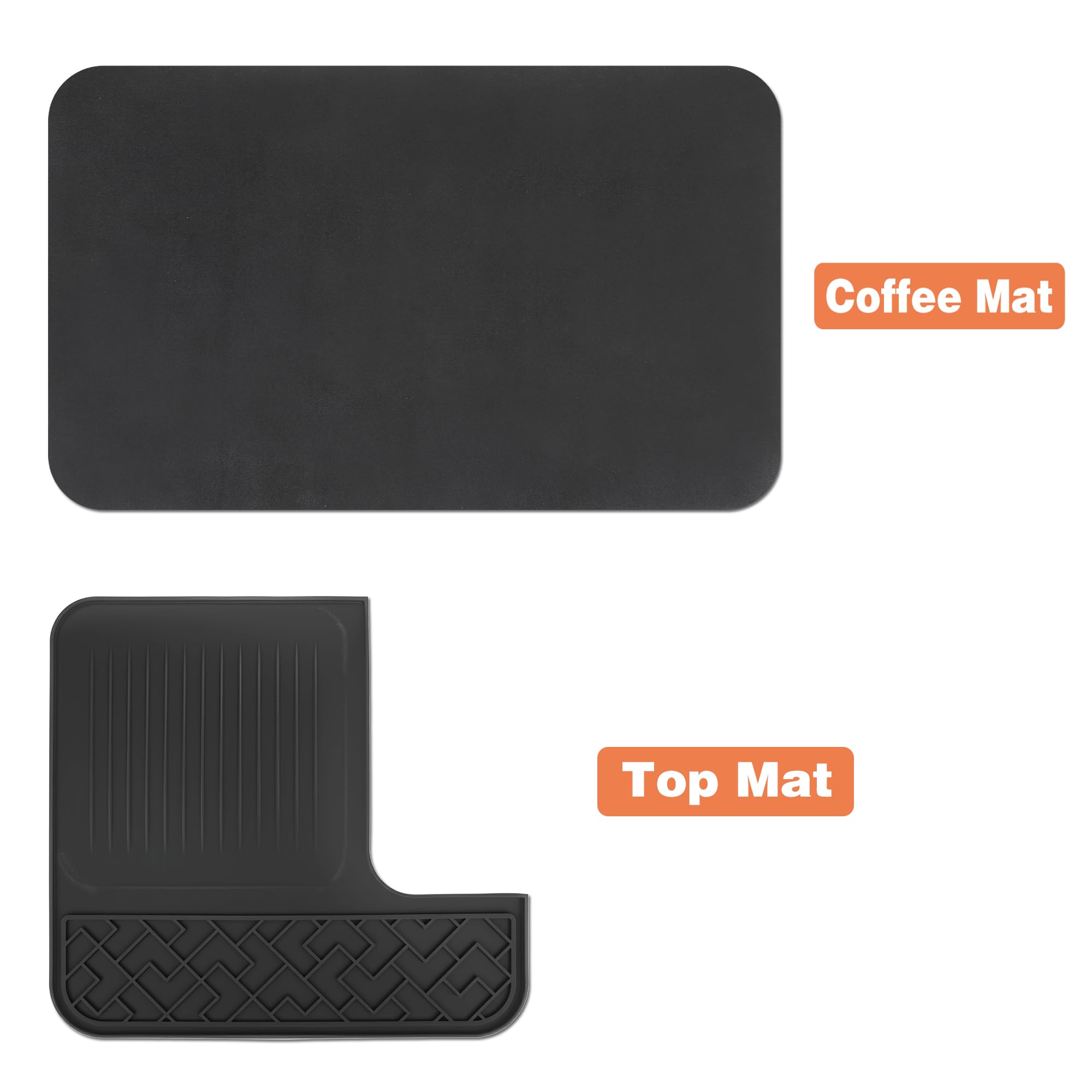 Funria top mat doubles as an organizer for cups and tools.