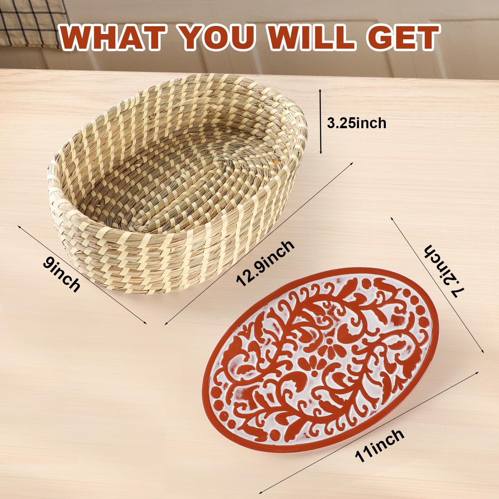 FunSky bread warmer stone inside highlights rustic serving for sourdough and buns.