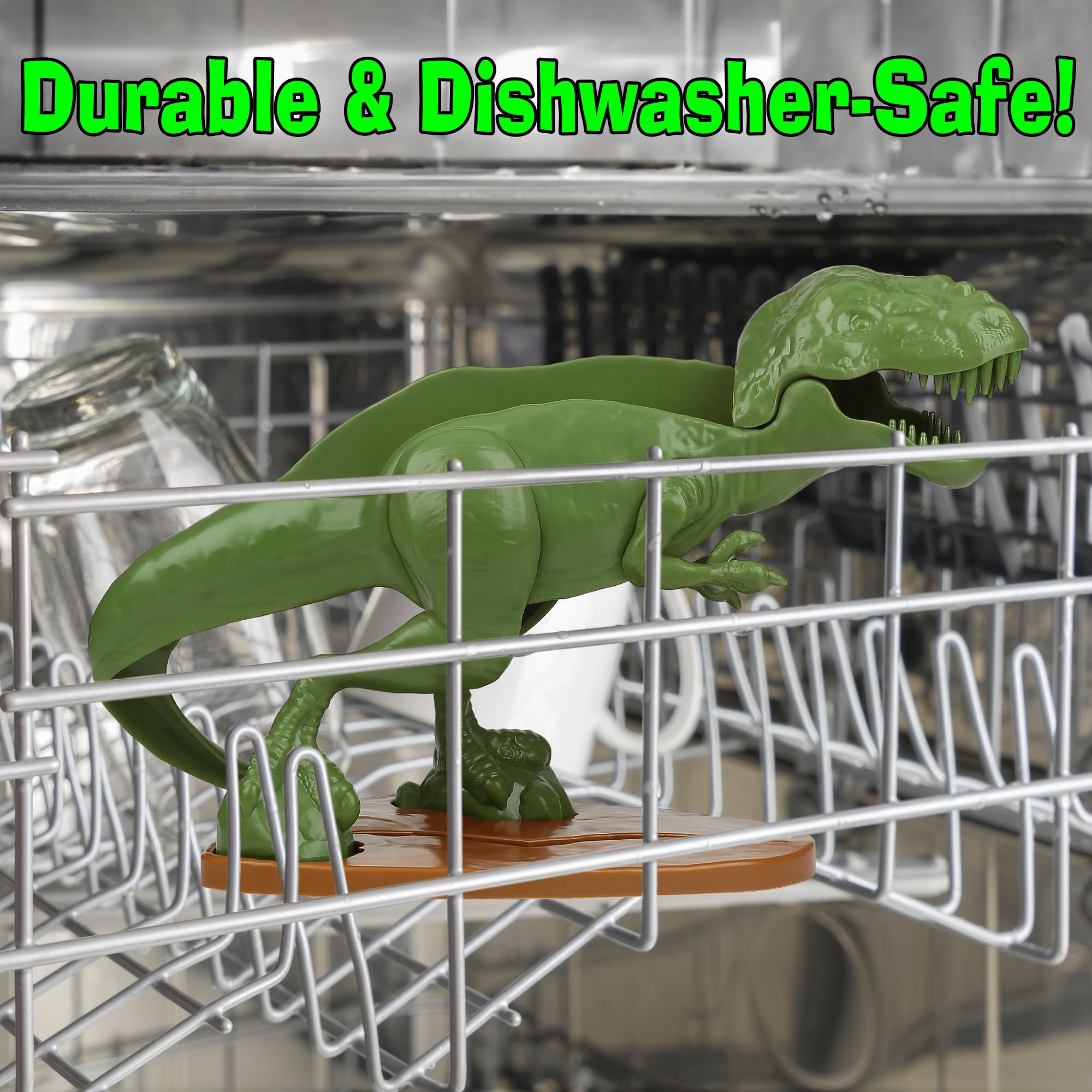 Funwares Tacosaurus BPA-free durable plastic emphasizes safe, lasting use