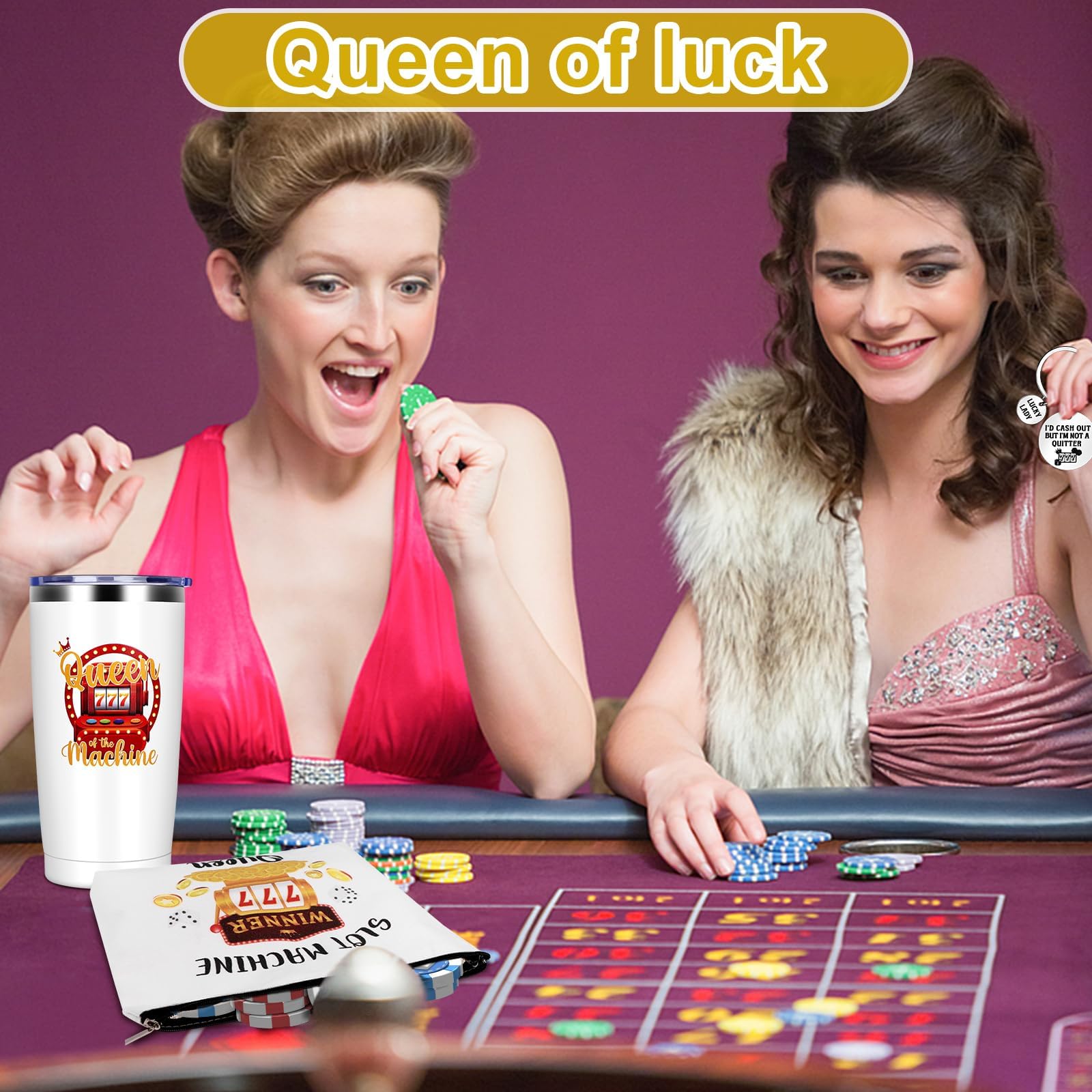 Furbeko Queen of the Machine birthday gift idea for casino lovers