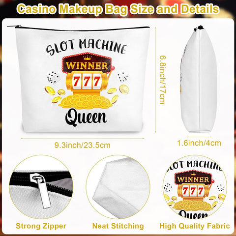 Furbeko Queen of the Machine stainless steel keychain with casino-inspired charm