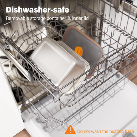 Furnovo removable container and lid, dishwasher-safe for easy cleaning