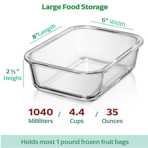 Fusion Gourmet borosilicate glass resists cracks for daily reuse.