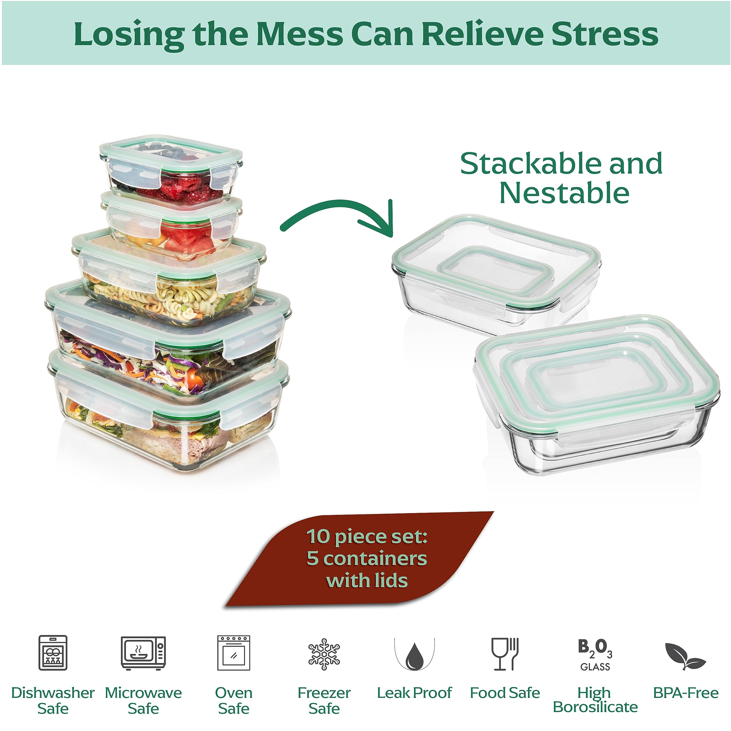 Fusion Gourmet nesting storage saves cabinet space