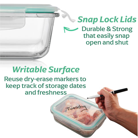 Stackable Fusion Gourmet design saves cabinet space and reduces clutter.