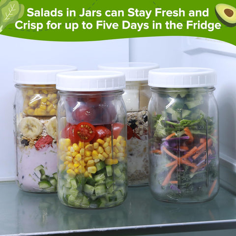 Fusnugk meal-prep jars stack neatly in the fridge for weeknight lunches.