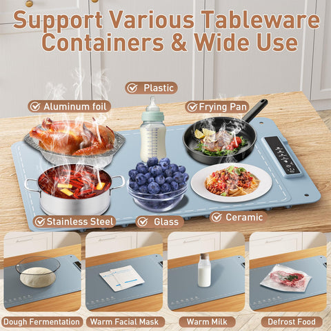 Fussion foldable design and easy-clean surface support storage and cleanup.
