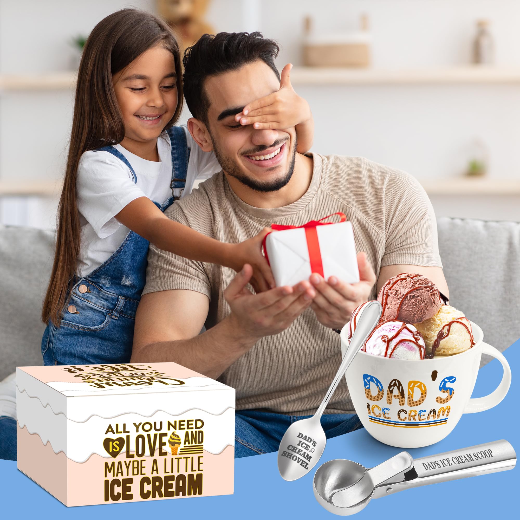 FUTBU Ice Cream Spoon with ergonomic grip for effortless scooping.