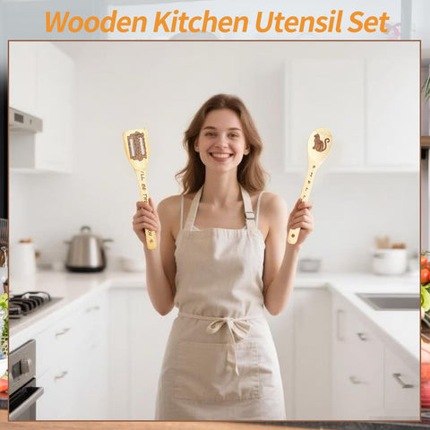 FUTERLY Friends bamboo spoons are durable and eco-friendly kitchen tools.