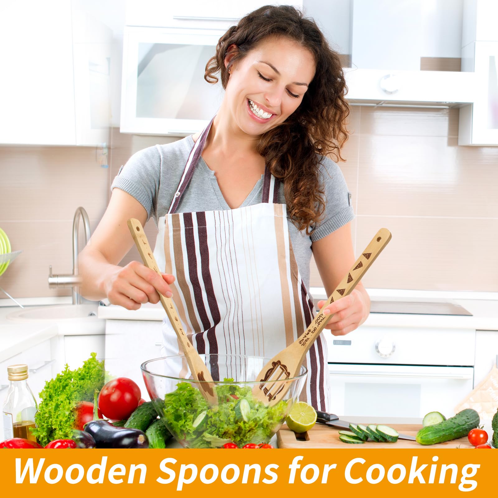 FUTERLY Friends spoons feature lobster, turkey, and sofa patterns for fun cooking moments.