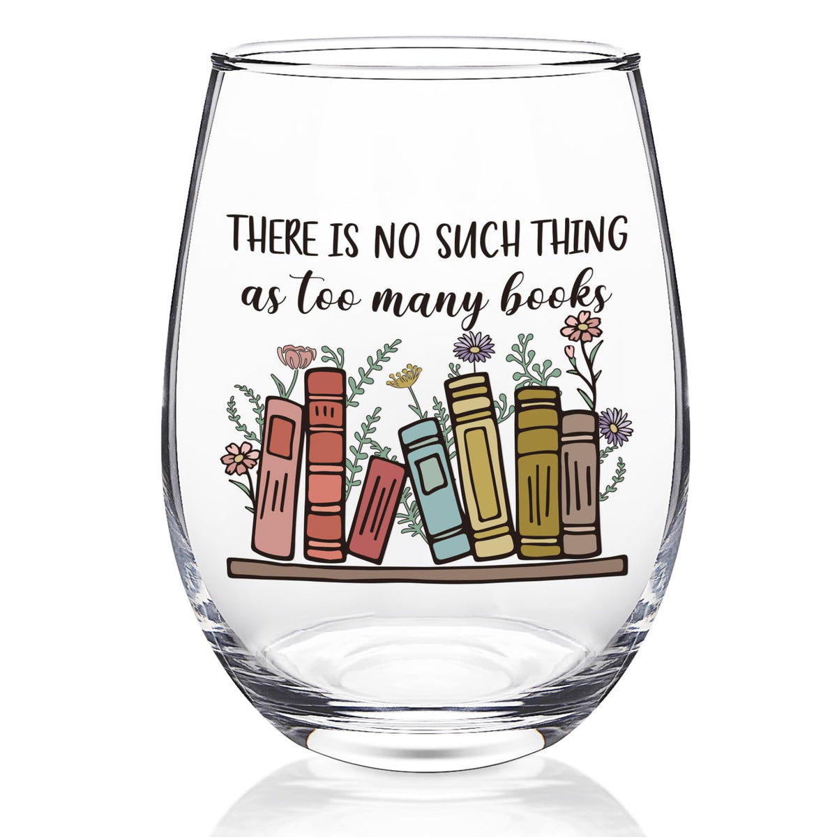 Futtumy book lovers wine glass 17oz, ideal for cozy reading nights