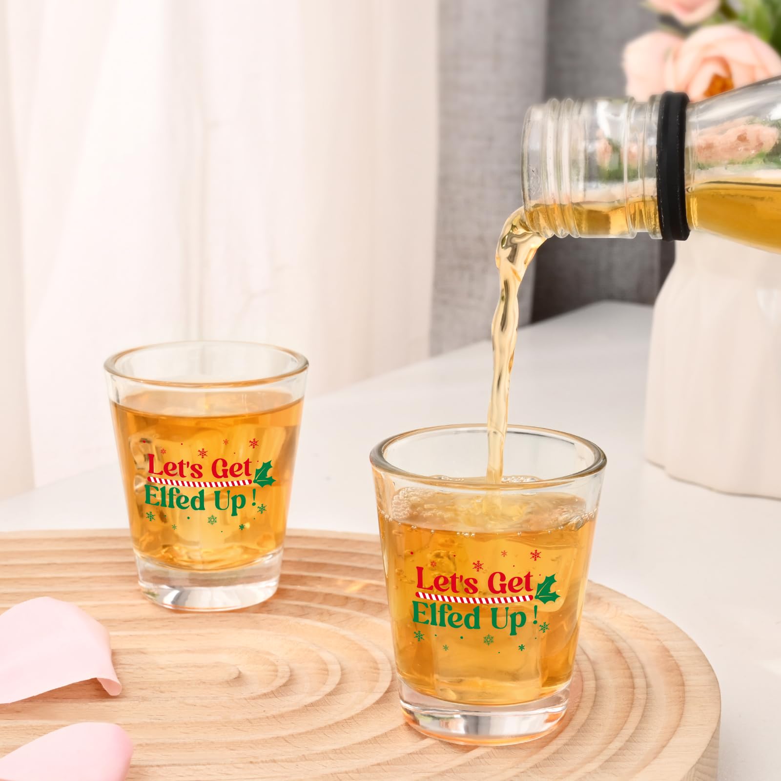 Futtumy Elfed Up shot glasses suitable for office party celebrations.