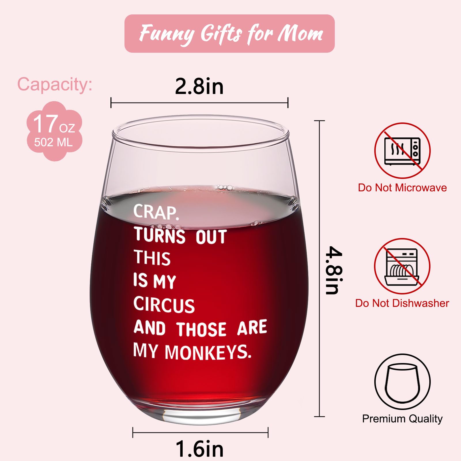 Futtumy handwash-only glass, easy cleaning after gatherings.