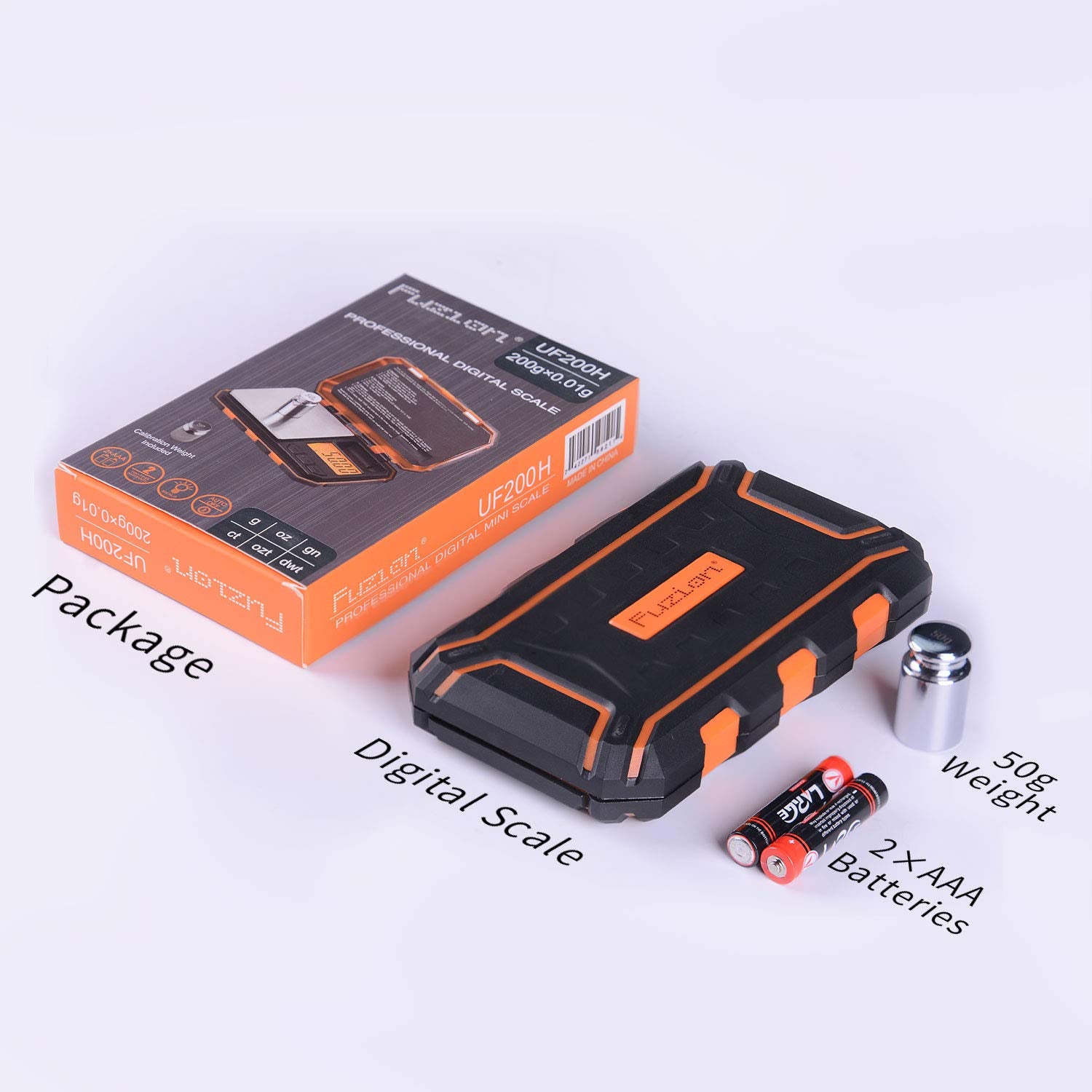 Fuzion auto-off feature saves battery after inactivity.