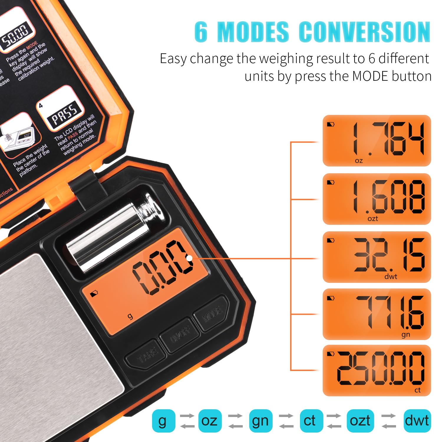 Fuzion calibration weight helps verify precision for reliable measurements.