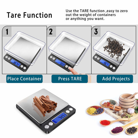 Compact Fuzion scale suitable for kitchen and jewelry tasks with reliable results.