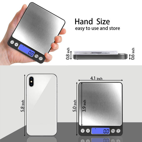 Two trays accompany the Fuzion scale for separate containers.