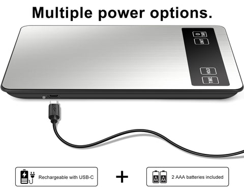 Fuzion Food Scale seven-unit versatility for recipes
