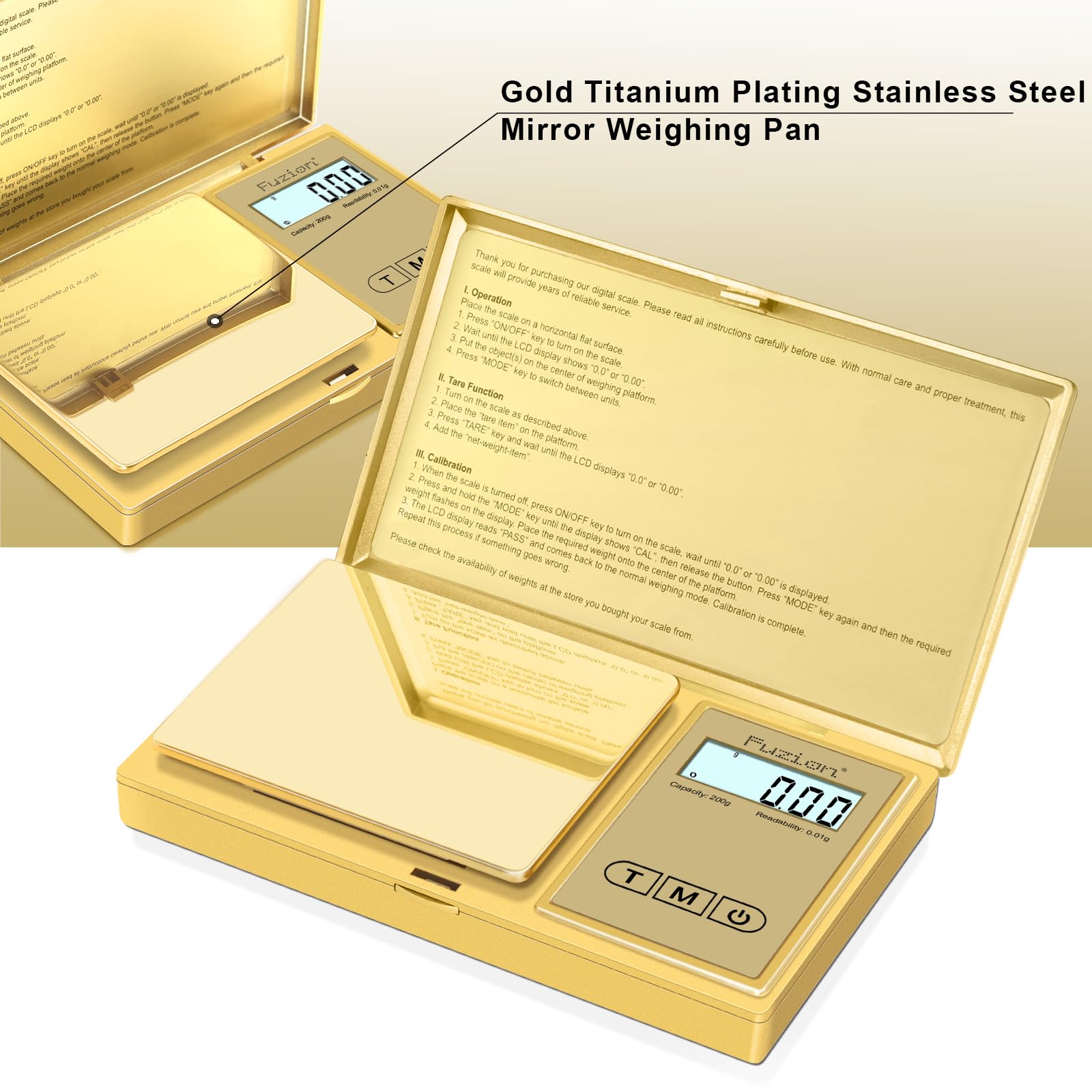 Tare function simplifies incremental weighing for multiple components.