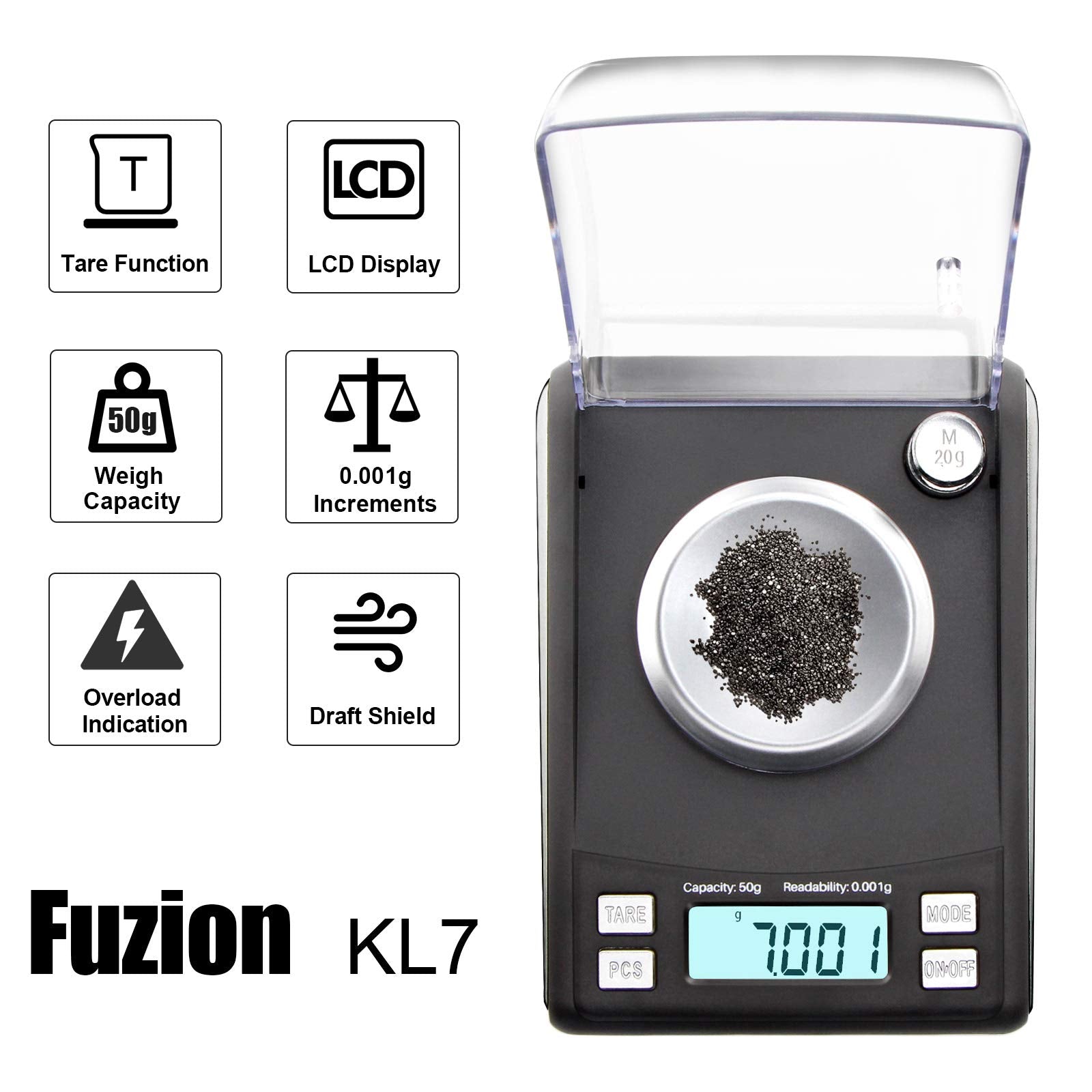 20 g calibration weight included with the Fuzion scale