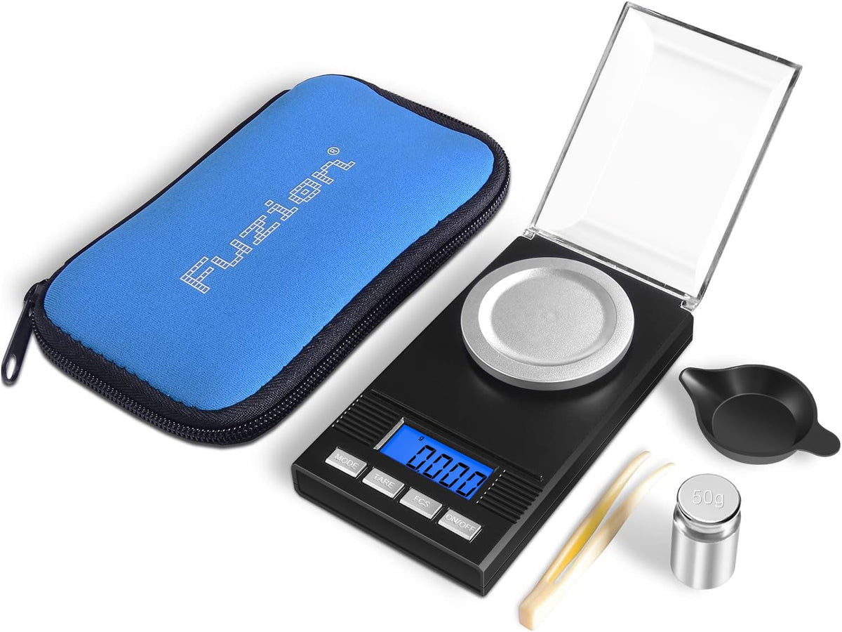 Fuzion milligram scale display with 0.001 g precision for accurate readings