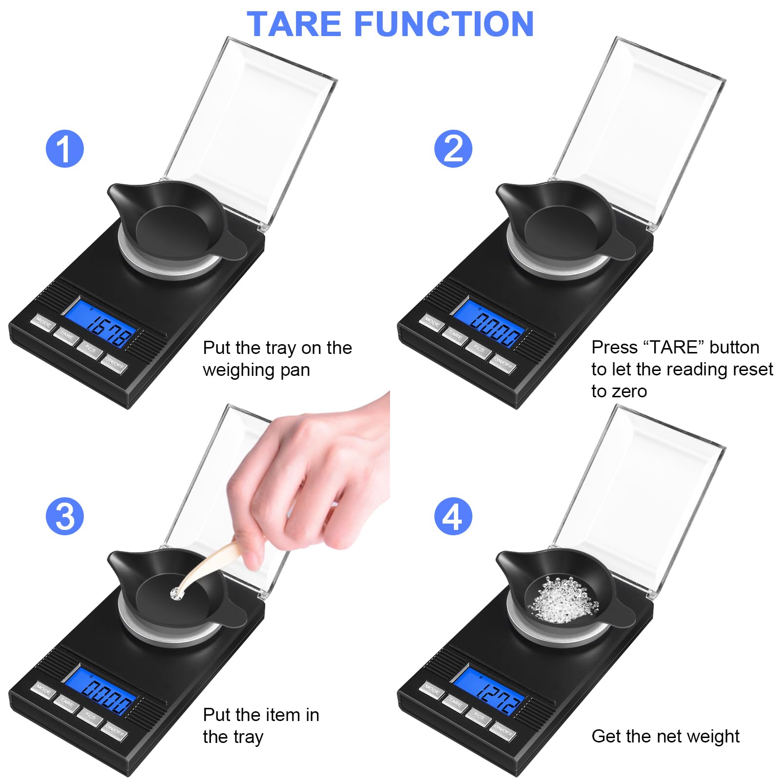 Fuzion milligram scale calibration weight for repeatable accuracy