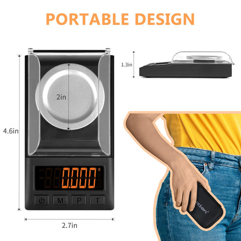 Fuzion scale powered by USB and AAA batteries for on the go use
