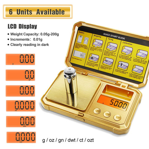 Fuzion digital scale showing six measurement modes for versatile use.