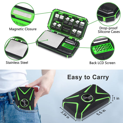 Fuzion TU-X portable travel scale fits in a pocket
