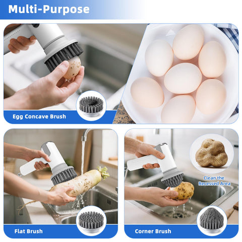 Fuzqq two-speed settings enable delicate or deep cleaning