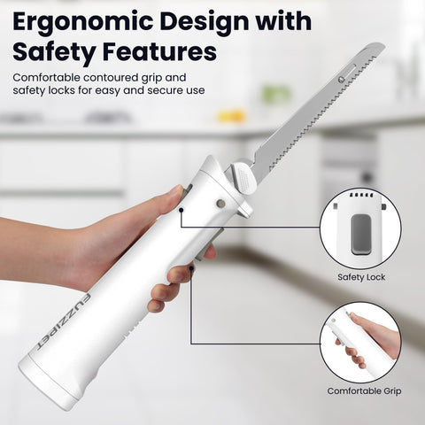 Fuzzipet safety lock demonstrates child-safe control during slicing