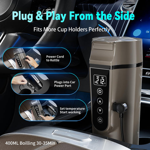FVPE 400ml capacity is ideal for solo coffee or tea while traveling.