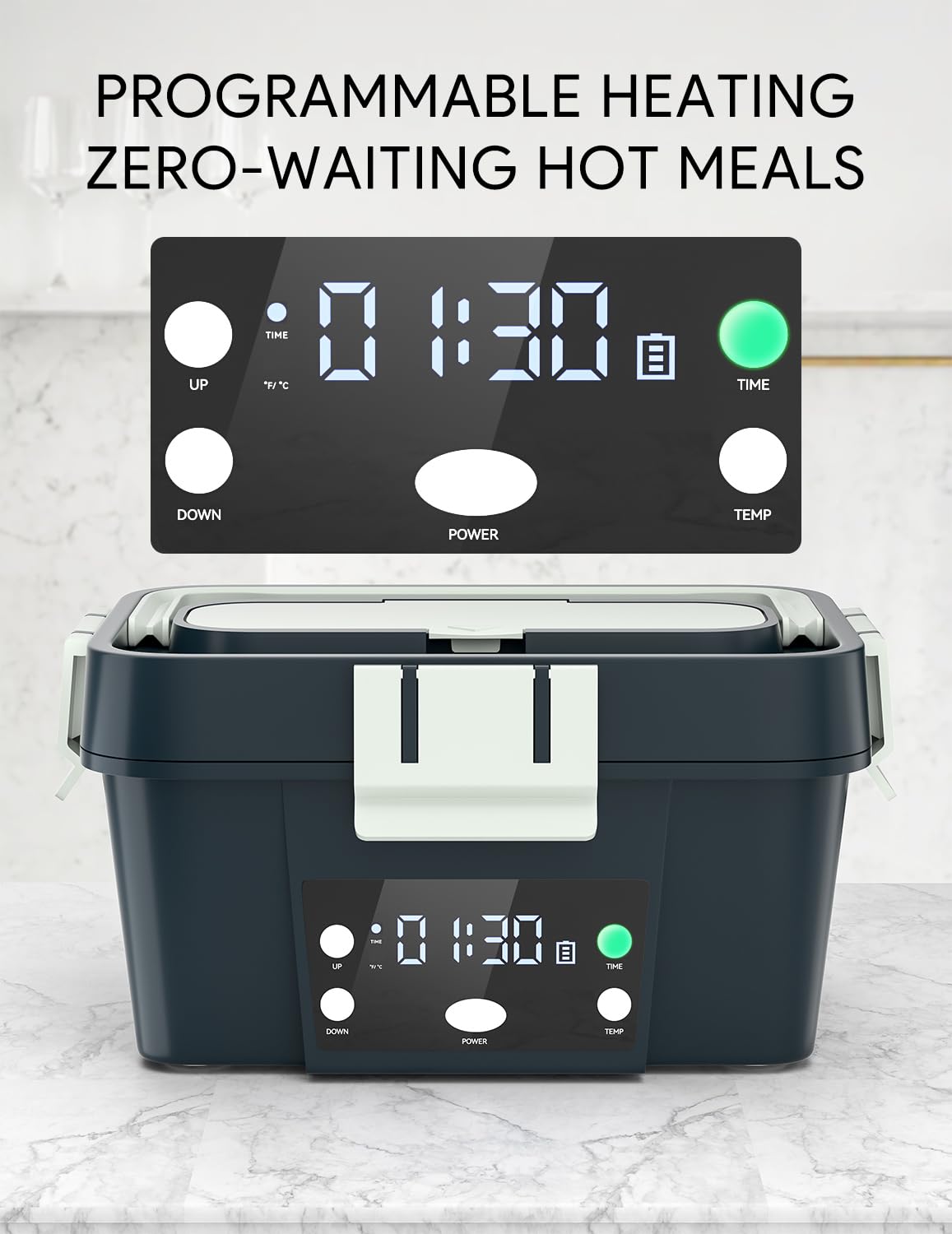 FVW 1.6L capacity lunch box with generous servings