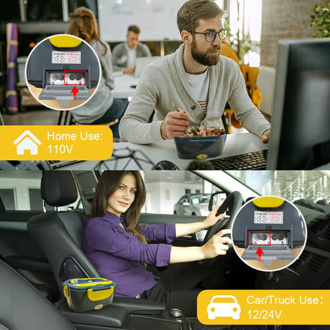 FVW 60W heating feature warms food in 20 30 minutes for home or car use
