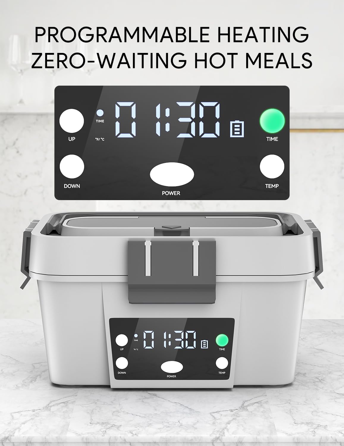 FVW lunch box 1.6L capacity fits multiple servings for DIY lunches