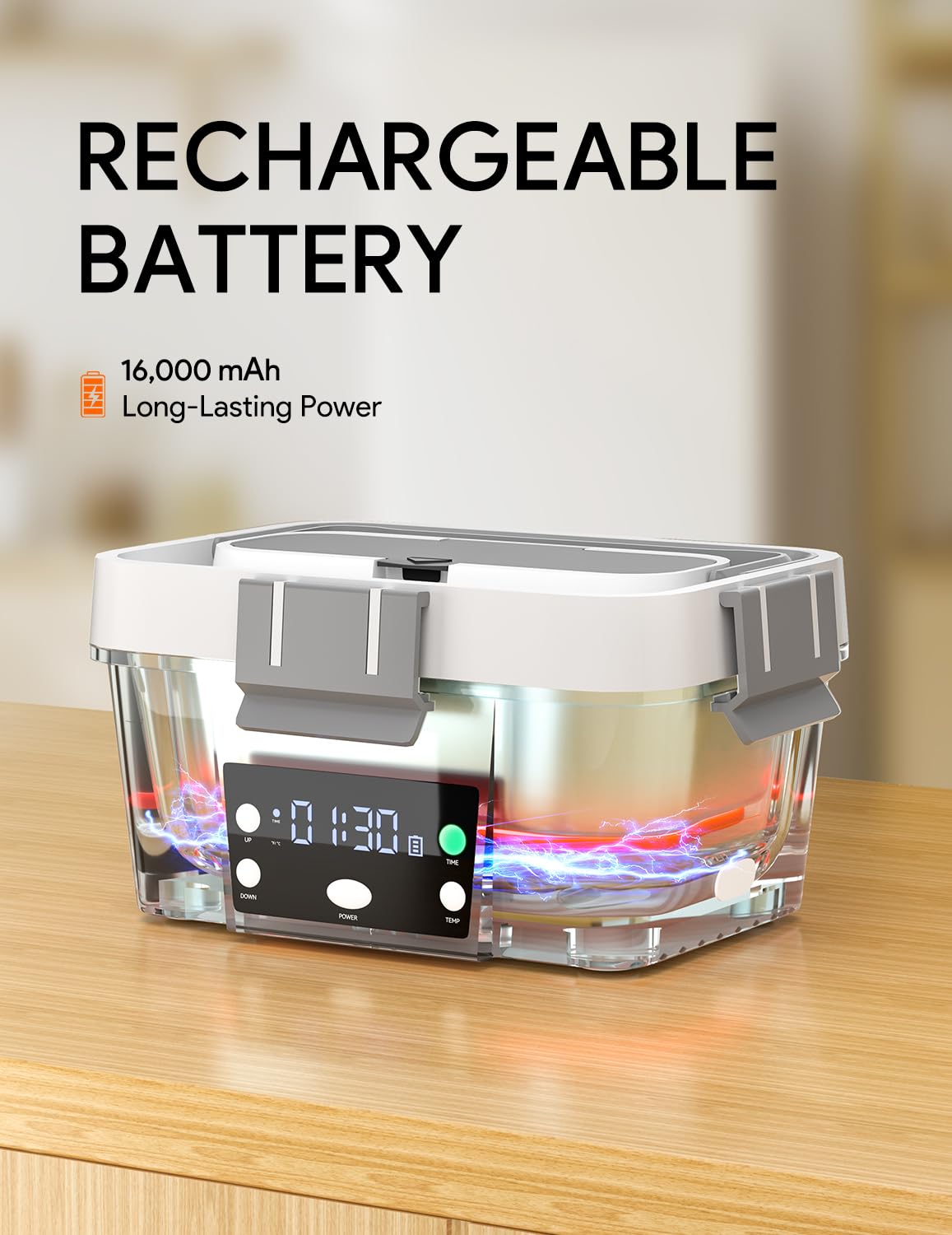 FVW lunch box smart timer automatically warms meals at mealtime