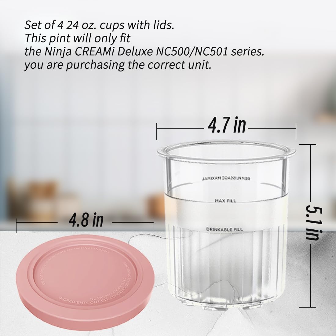 Fwioaor reusable BPA-free pint kit supports eco-friendly use.