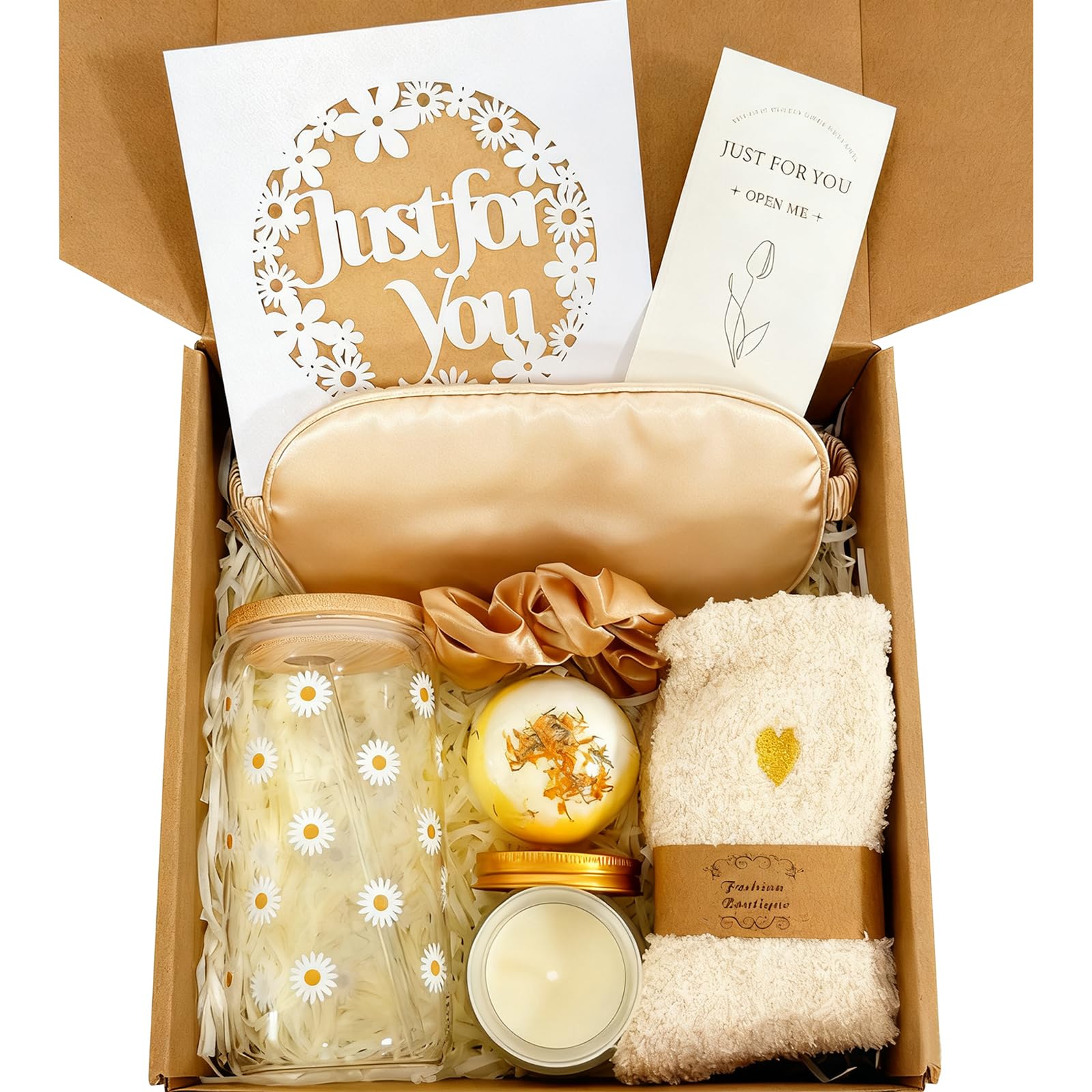 FXK gift box glass cup with bamboo lid for relaxing beverages at home