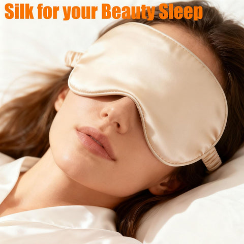 FXK gift box silky sleep mask to block light and aid rest