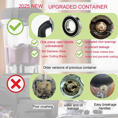 Fxsmgdy blender jar featuring four blades for versatile blending