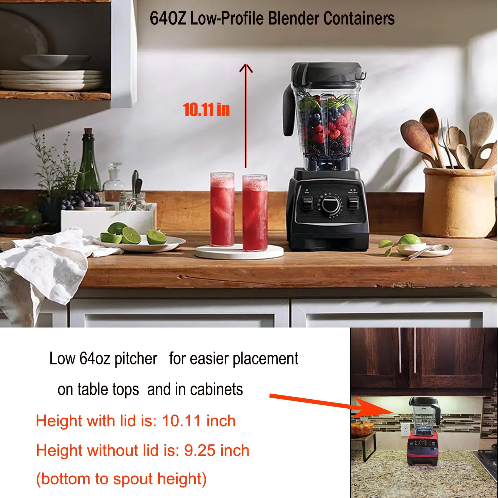 Fxsmgdy 64oz jar lid showing 2 oz measurement line for precision